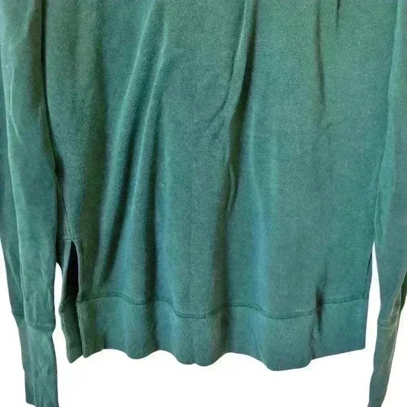Athleta Coaster Luxe Pullover Casual Sweatshirt Green - Picture 6 of 9